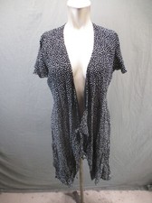 NWT Francesca's Size L Womens Polka Dot Short Sleeve Short Summer Wrap Dress 547