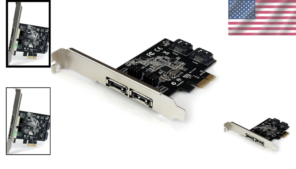 High-Speed 2-Port SATA and eSATA PCIe Controller - Ideal for Upgrading Storage - Image 2 of 4
