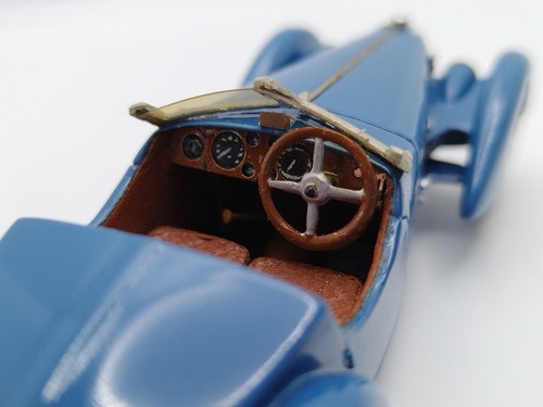 DB Modeles 1/43 Kit Resina Costruito Bugatti T57 SC Roadster Colonnello Giles 1938. Raro - Foto 14 di 17