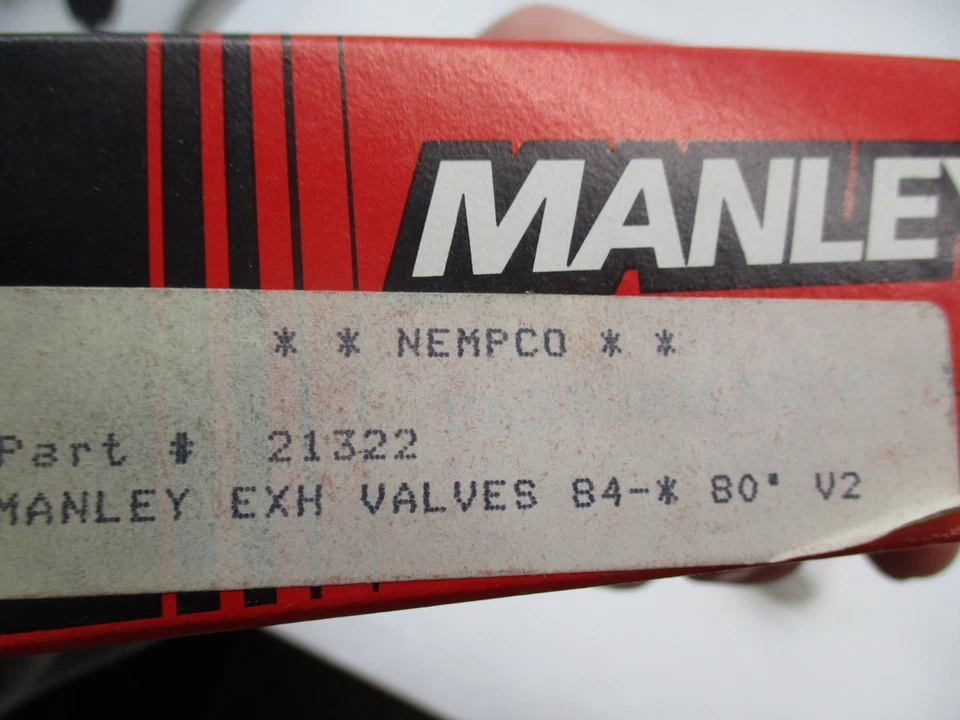Set of 2 Harley Davidson NOS Manley Nempco Exhaust Valves 21322 - Image 3 of 3