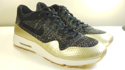 DS NIKE 2017 AIR MAX 1 ULTRA FLYKNIT 881195-001  GOLD 7.5 DUNK FORCE 180 95 97
