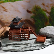 3D Printed Miniature Ancient Building Houses for Aquarium, Terrarium, Vivarium