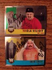 Iron Shiek & Nikolai Volkoff Autographed Card Lot WWF WWE Pro Wrestling HOF — photo 3