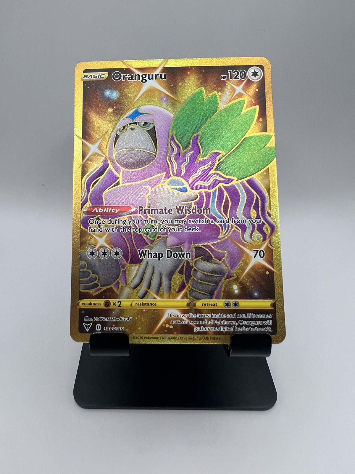 Oranguru 199/185 Full Art Gold Secret Rare Card Pokémon Vivid Voltage
