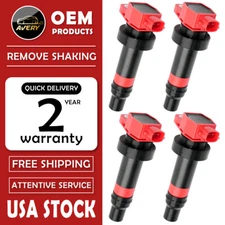 4x Ignition Coils For Kia Rio Hyundai Accent Veloster 6.0L L4 UF636 273012B000