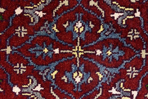 Handmade Maroon Floral Chobi Serapi Rug Oriental Hallway Kitchen Carpet 3X8 ft - Picture 8 of 15