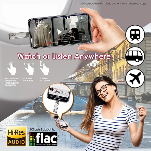 iXflash MFi 32GB iPhone iPad Flash Drive Fotostick Speicher Lightning USB-A - Bild 3 von 6