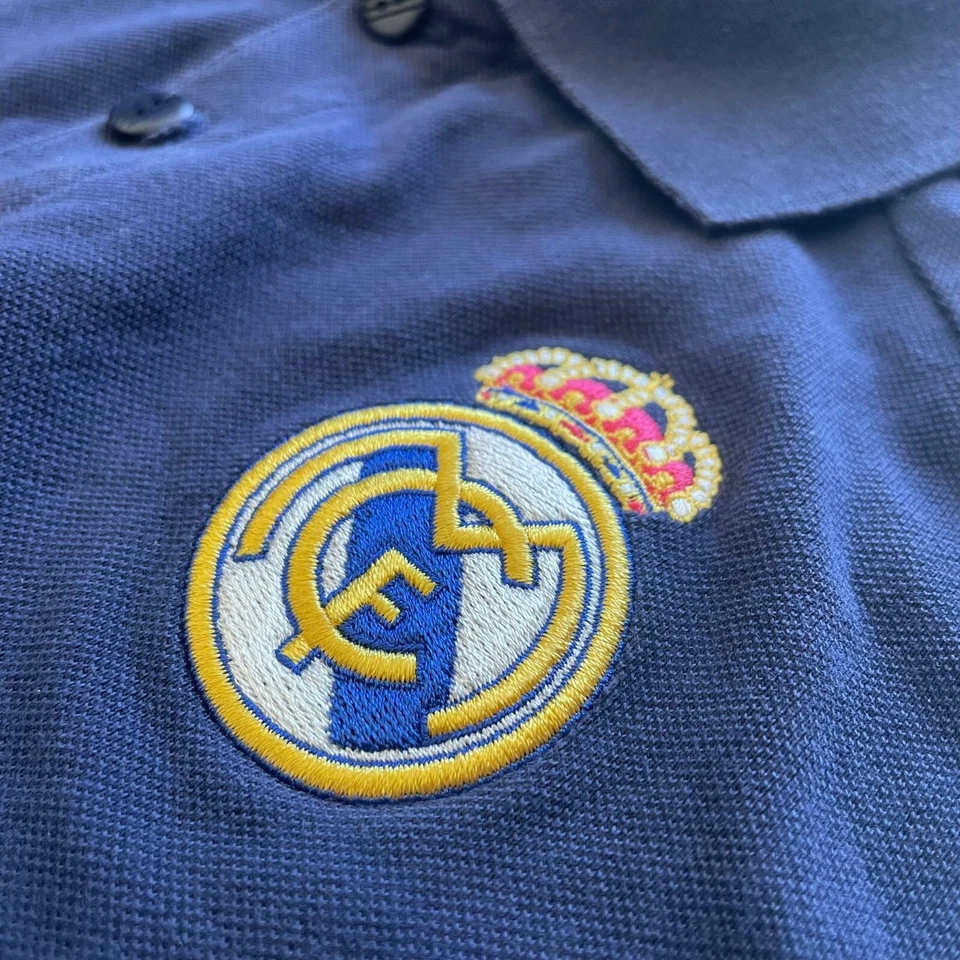 Polo Camiseta Real Madrid Azul 2007-2008 Talla M - Imagen 3 de 4