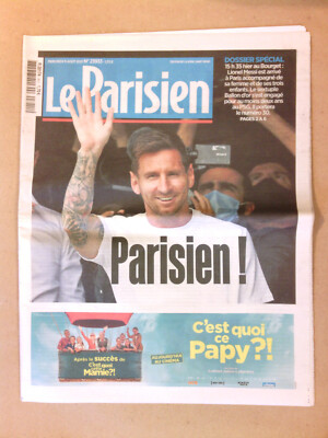 JOURNAL LE PARISIEN 23933 / MESSI AU PSG / PARISIEN!