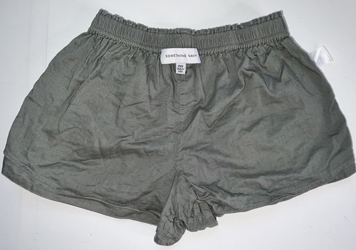 Girls XXS Shorts Kid's Embroidered Elastic Waist Green Gray by Something Navy - Picture 11 of 14