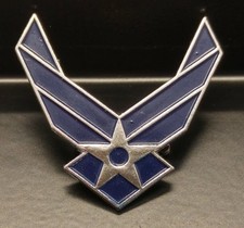 Ansteckenadel Insignia der United States Air Force (USAF) - blau und silber