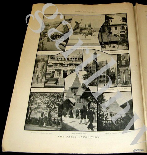 PARISER AUSSTELLUNG 1900 KUNST & BILD EIFFELTURM + BURENKRIEG ALVIN KRAENZLEIN - Bild 2 von 4
