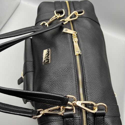 NWT LYMIA Charlie Tote in Black EN POINTE Full Grain Leather Complete Pretty Pod - Picture 3 of 12