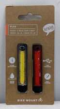Knog Plus Twinpack Front & Rear Rechargeable Bike Light Set - Black