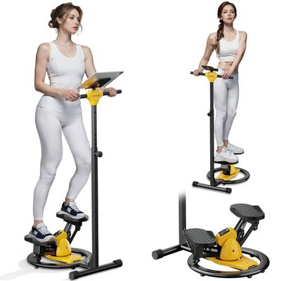 Rock Stepper Machine for Home   High Resistance Lateral Twist Stepper with Ad...
