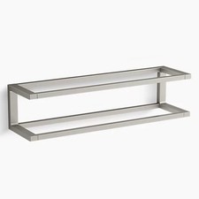 KOHLER Draft 18" Double Towel Bar Frame K-22561-BN in Vibrant Brushed Nickel NEW