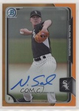 2015 Bowman Chrome Prospects Orange Refractor 13/25 Nolan Sanburn Auto 0c2