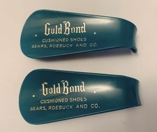 Sears Roebuck and Co Shoe Horn Advertising Gold Bond Cushioned Shoes