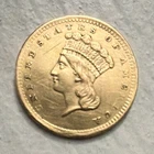 1856 $1 US Gold Coin Liberty Head (Princess Head) Pre-1933 Uncertified