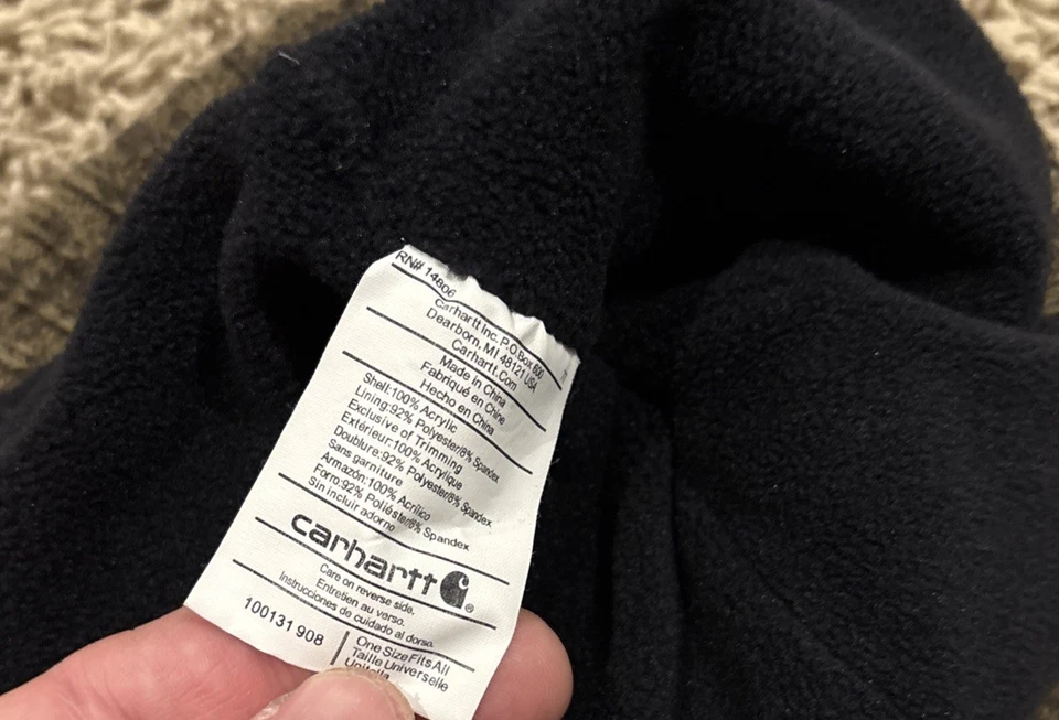 Gorra Carhartt Gorro Ala Visera Bill Acrílico Marrón Exterior Frío Foto 2 de 4