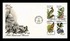 DR JIM STAMPS US COVER STATE BIRDS FLOWERS FIRST DAY ISSUE SETENANT ARTCRAFT