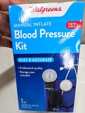 Manual Blood Pressure Kit Walgreens Easy Accurate Medium Cuff Stethoscope
