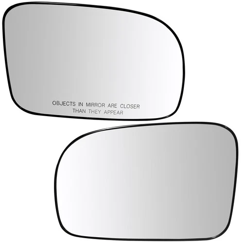 LH&RH Side Flat Mirror Glass W/Backing Plate For 07-12 Hyundai Santa