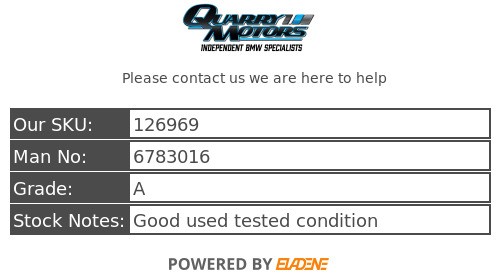 BMW X6 E71 Driver O/S Front Right Shock Absorber Spring Assembly 6783016 - Picture 5 of 6