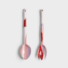 NEW Klever Wasco Salad Server Pink Set 2pce