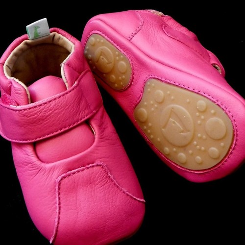 BABY TIP TOEY JOEY GIRLS SOFT LEATHER PINK SHOES UK 3 EU 20 PREWALKER 6-12mth