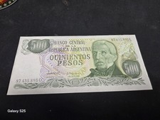 Argentina 1977-83 Banco Central 500 Pesos GEM UNC Free Shipping (B573)