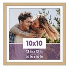 10x10 Frame Natural With White Picture Mat For 10x10 Photo - Natural 13x13 Frame