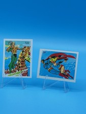 1986 Reyauca Venezuelan DC Super Amigos Album Sticker Card Superman Aquaman