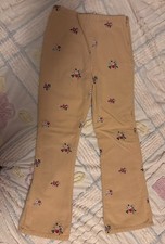 EUC 2002 Gymboree Embroidered Moleskin Pants 8 Girl