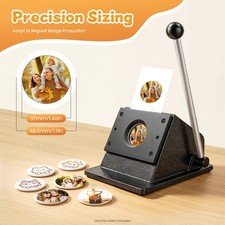 Round Manual Punch Die Cutter Special Die Cutter Button Maker Cutting Machine