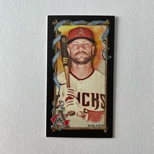2023 Topps Allen & Ginter #172 Christian Walker Base Mini Black Border
