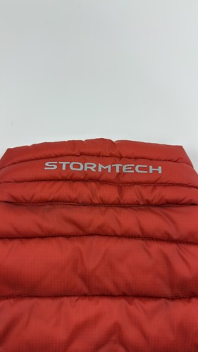 Stormtech Jacket Mens Small Red Quilted Puffer Lightweight Packable Outdoor Coat - Picture 8 of 11