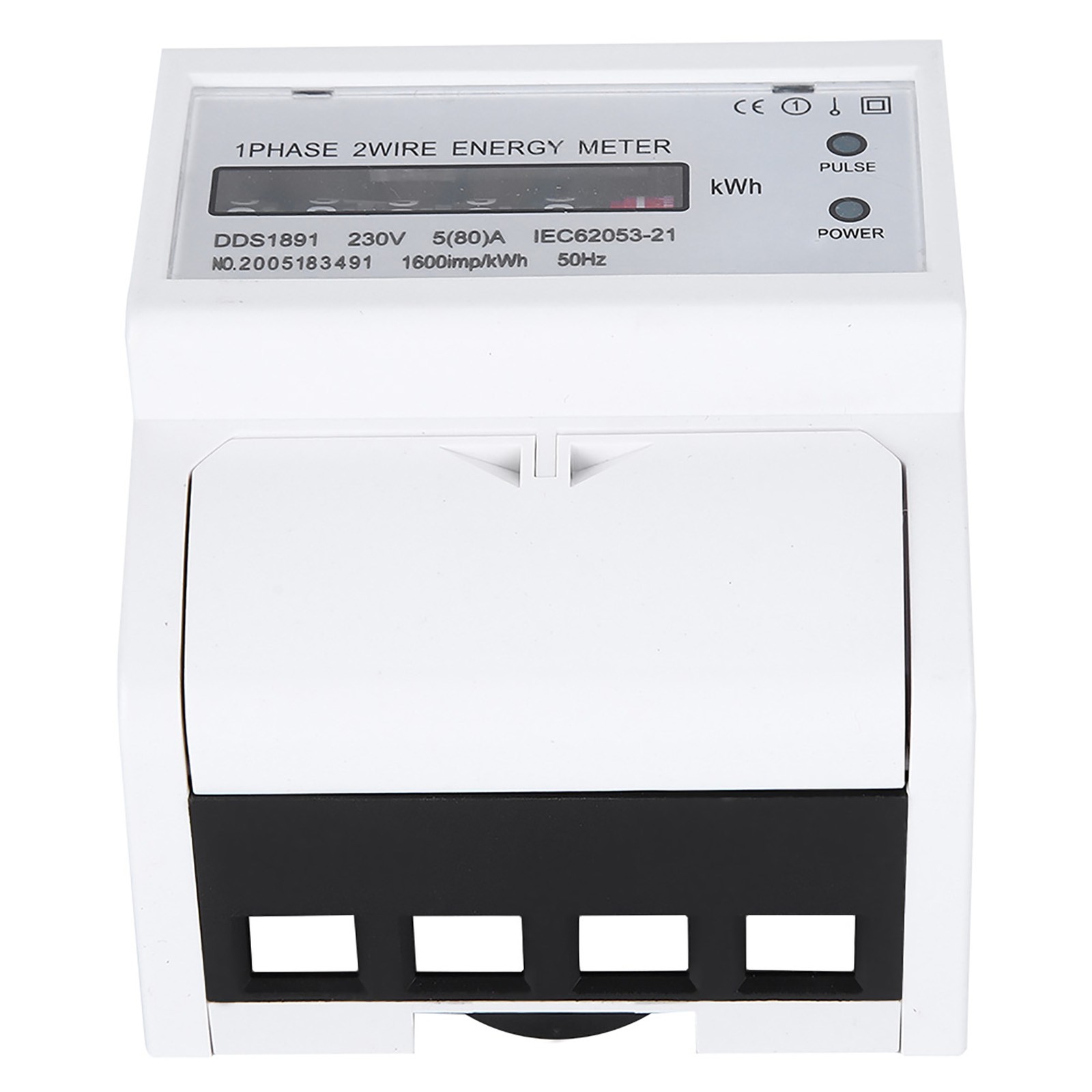 DDS1891 Single Phase 4P Energy Counter Meter High Accuracy Electric Rail Energy