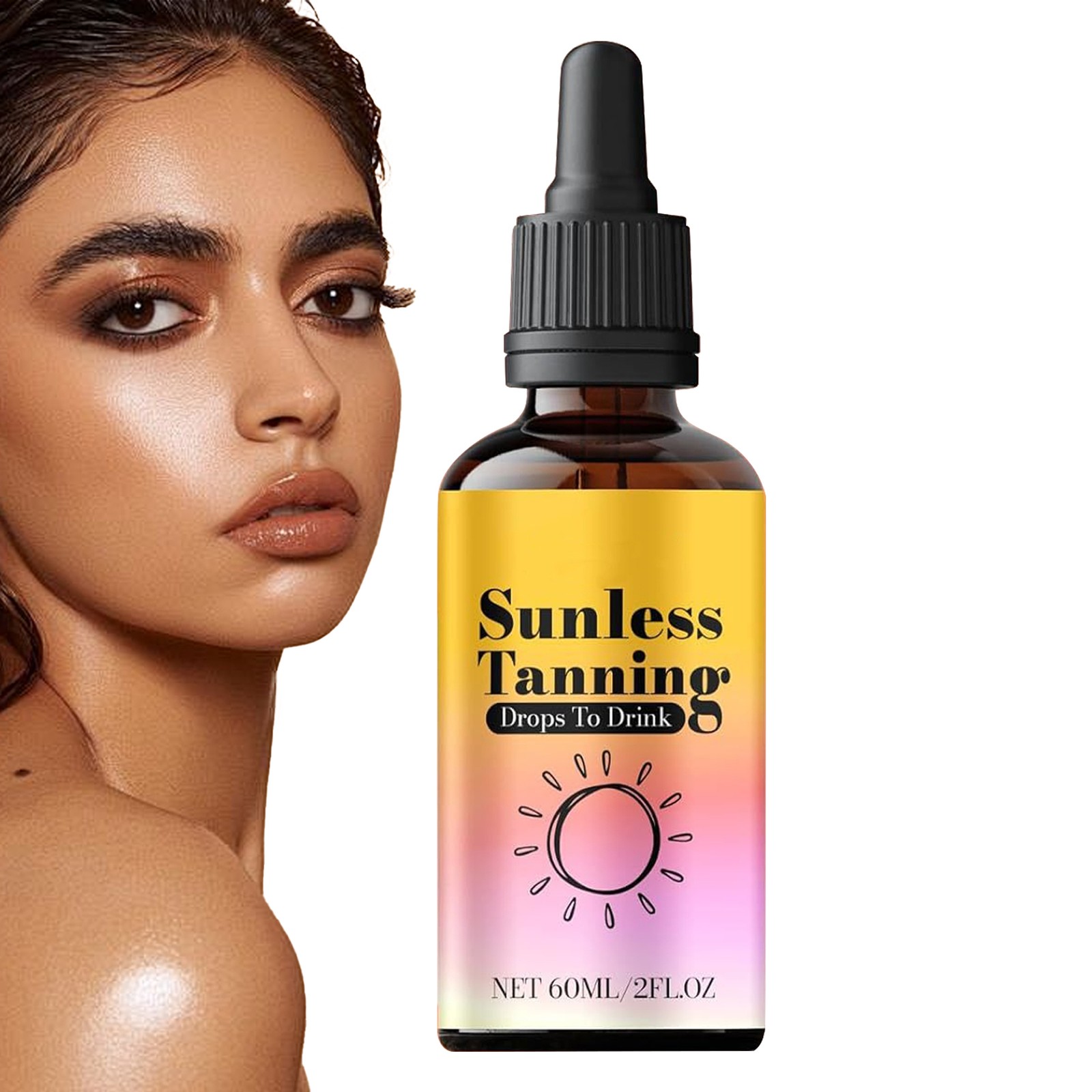 Sunless Tanning Drops To Drink, Drinkable Sunless Tanning Drops, Oral Drink 60ml