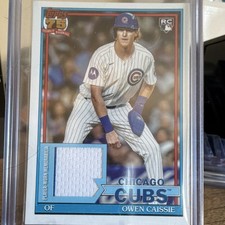 Topps 2026 Series 1 1991 Baseball Relics Owen Caissie Cubs Rookie player patch