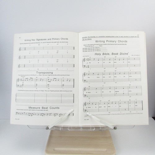 Piano Theory The Church Musician Level 2 Glover Gunther Belwin Mills Book EN - 第 4/5 張圖片