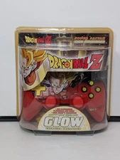 2003 Dragon Ball Z Super Saiyan Glow Controller Nuby Tech Factory Sealed PS2 PS1