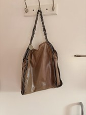 STELLA MCCARTNEY Falabella Faux Leather Bag Tan Taupe Authentic