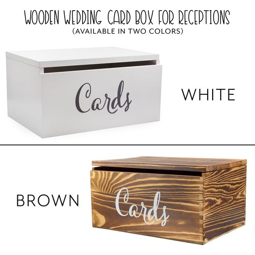 Caja de Tarjetas Decorativa Madera Casa de Campo Rústica para Boda, Recepción, Cumpleaños - Imagen 1 de 25