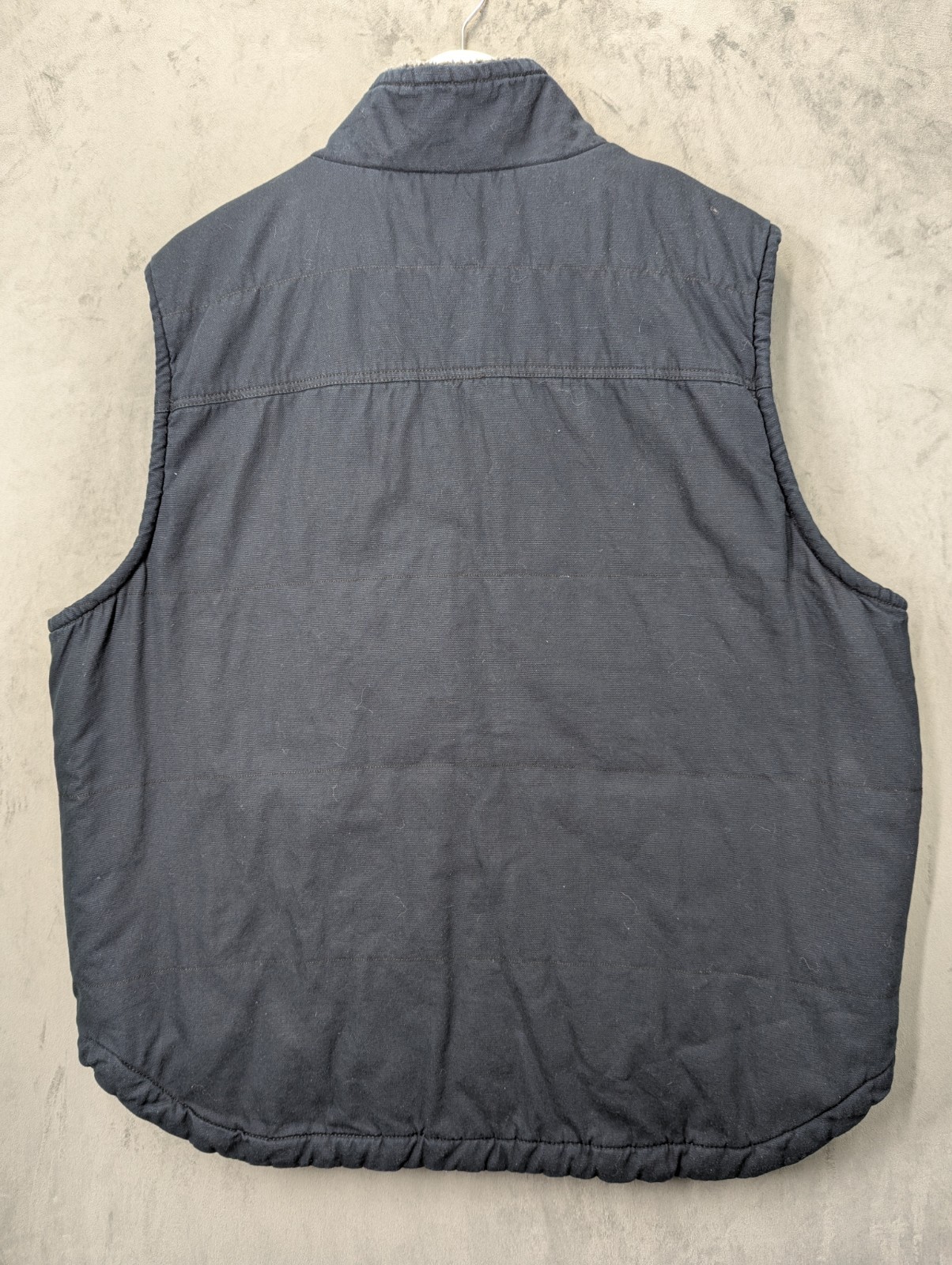 Lee Vest Gilet Mens Size XL Blue Full Zip Sherpa Lined Duck Canvas Workwear image 4
