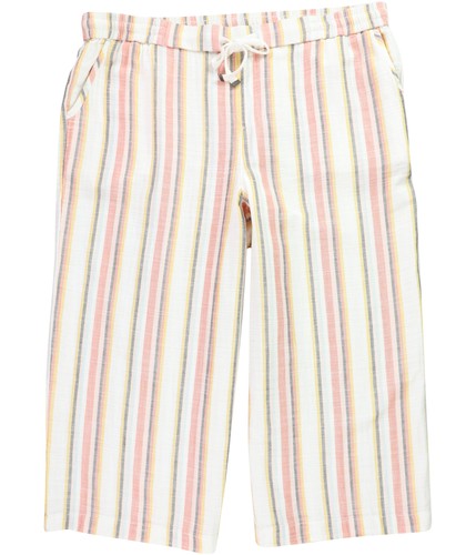 Pantalones informales a rayas verticales naranja 20W Style & Co.