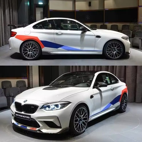 For BMW M Sport Stripes Stickers Vinyl Decals 1 2 3 4 5 SERIES 140i M2 M3 M4 M5 - Picture 2 of 4