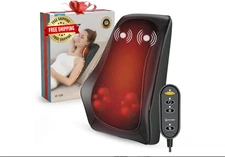 Masajeador Shiatsu de cuello y espalda con calor relajante para adultos US NUEVO