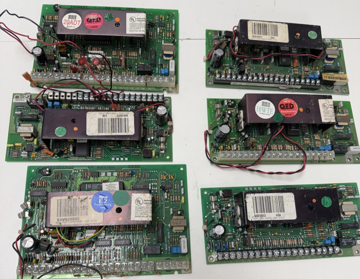 ADEMCO VISTA 10 & Vista 20 Boards SAVS10 SE ect **lot of 6 boards **