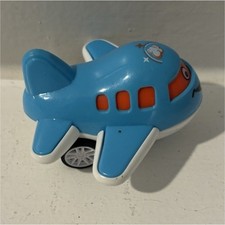 Blue & White Toy Airplane Plane Figure Vehicl...